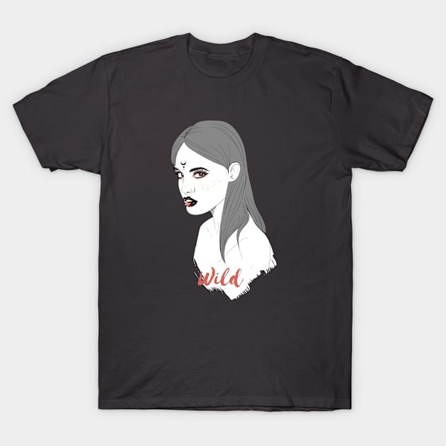 Wild Girl Tee T-Shirt by Dream the Biggest